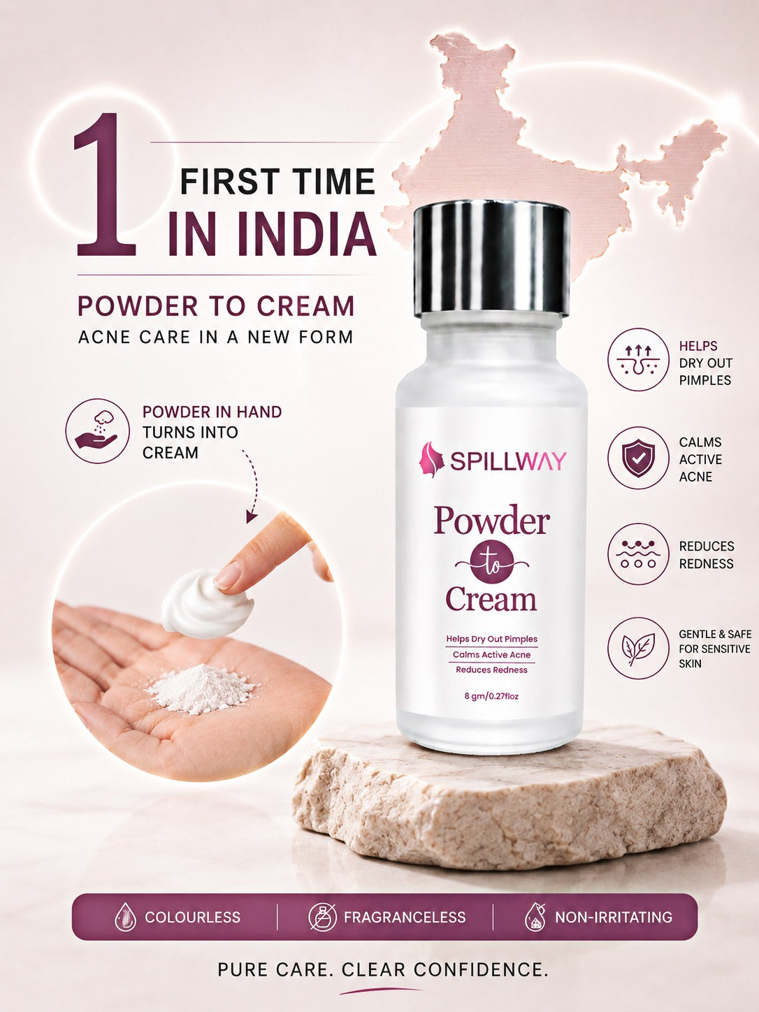 Spillway Acne Control Powder to Cream Treatment