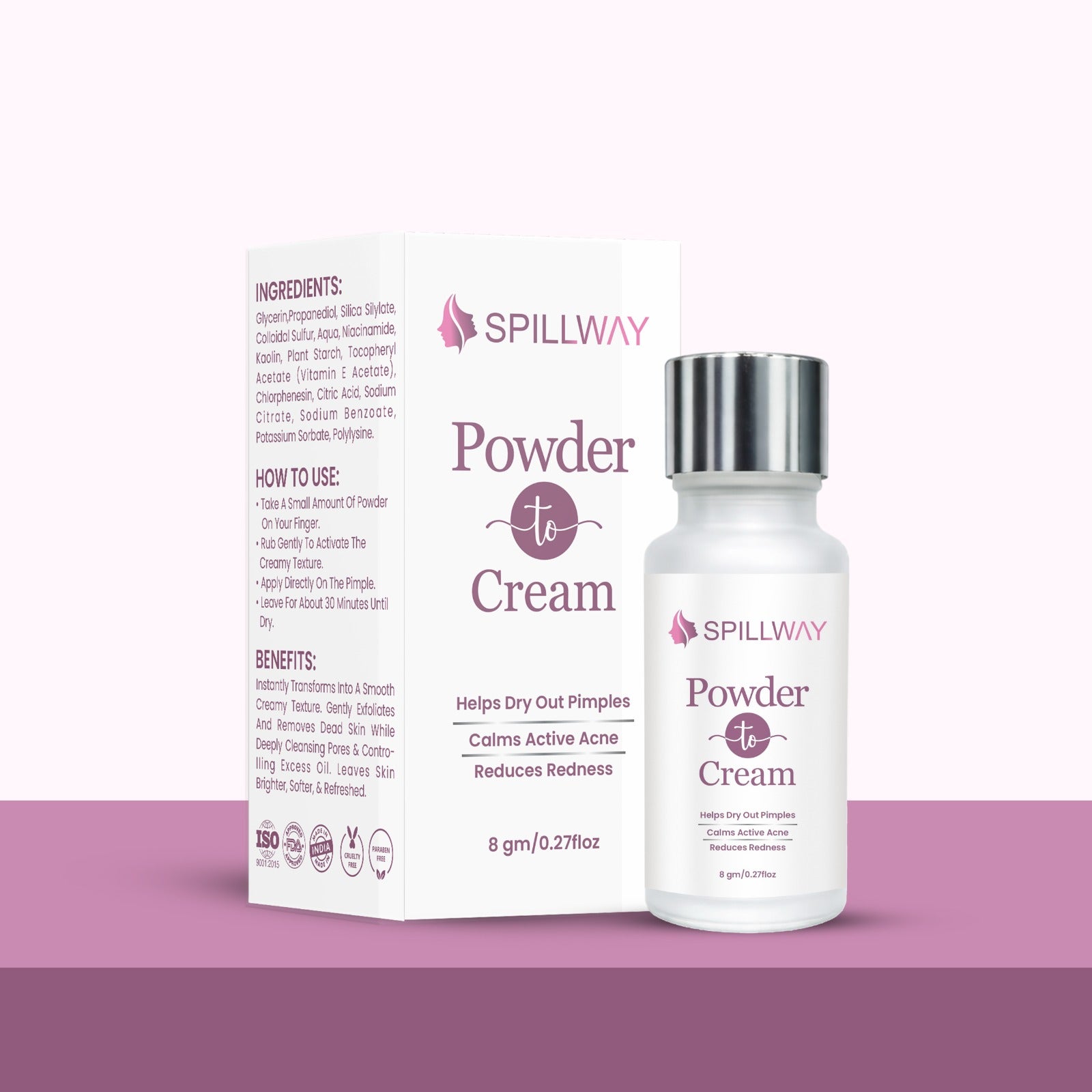 Spillway Acne Control Powder to Cream Treatment